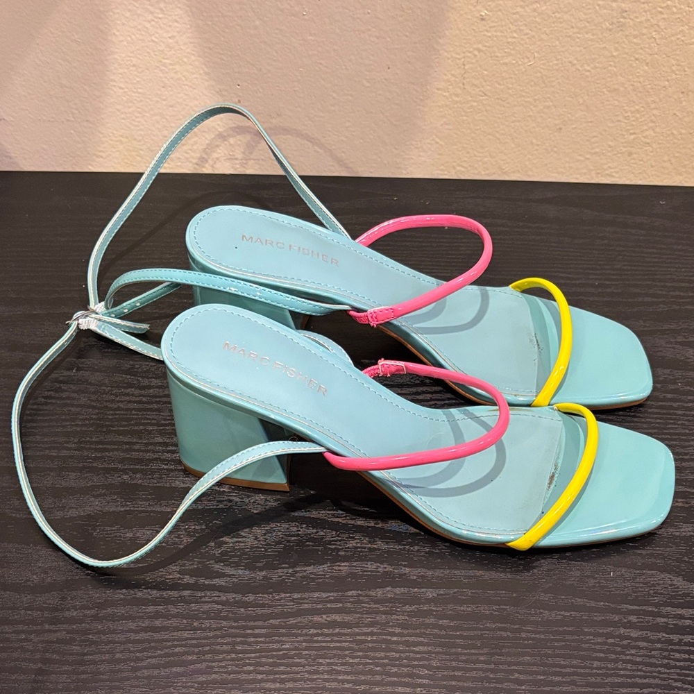 Marc Fisher Women's Multicolor Strappy Sandals